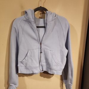 lululemon athletica  Scuba Hoodie Light Blue Zip-Up Hoodie